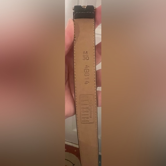 Vtg Brighton Classics Women’s Sz M 30 Black Belt Gold Silver 4B814 Made In USA - Picture 8 of 16